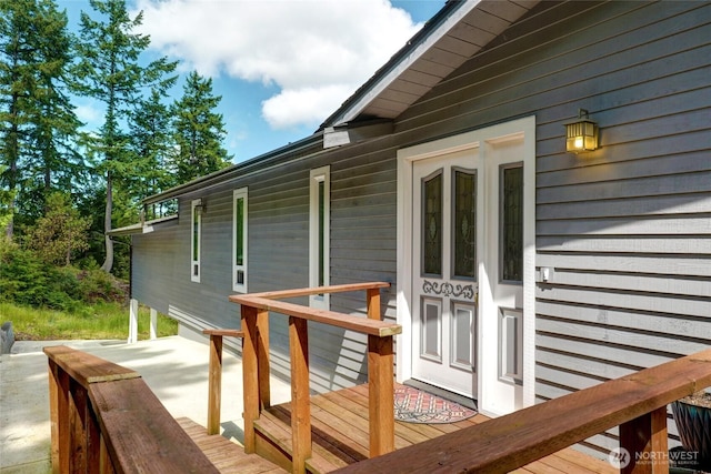 573 Klamath Dr, La Conner, WA 98257 - view of wooden terrace