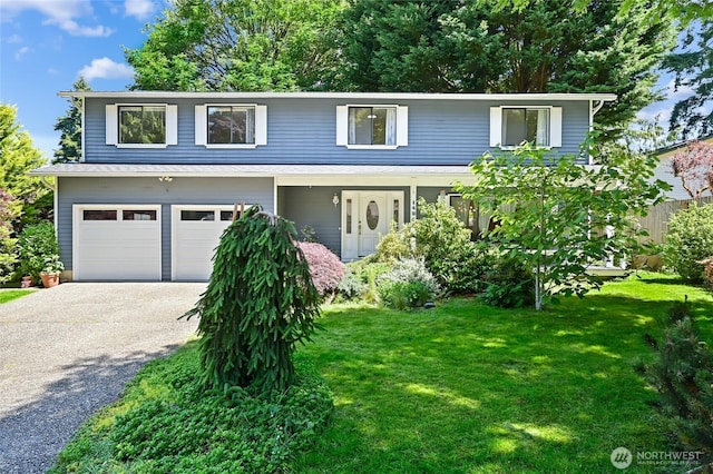 14208 93rd Ave NE, Kirkland, WA 98034 - traditional-style home featuring a front lawn, asphalt driveway, and an attached garage