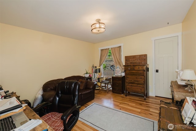 14903 Eagles View Dr, Seabeck, WA 98380 - office area with wood finished floors