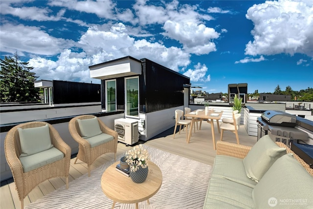 4306 S Holden St, Seattle, WA 98118 - deck with an outdoor hangout area and outdoor dining space