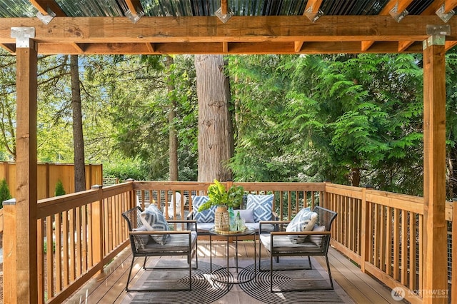 16302 NE 104th St, Redmond, WA 98052 - deck with an outdoor hangout area