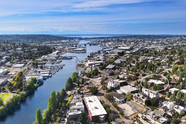 120 NW 39th St Unit 406, Seattle, WA 98107 - drone / aerial view of a large body of water
