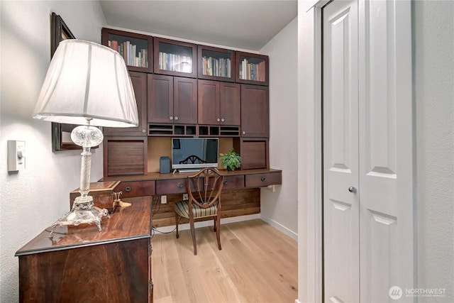 16141 Cleveland St Unit 611, Redmond, WA 98052 - home office with light wood-type flooring and baseboards