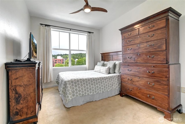 16141 Cleveland St Unit 611, Redmond, WA 98052 - bedroom with light carpet and ceiling fan