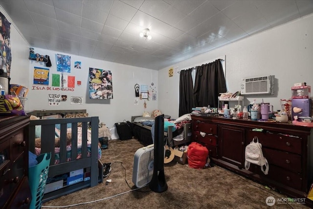 412 Maple Ct, Toppenish, WA 98948 - bedroom featuring carpet flooring and a wall mounted air conditioner