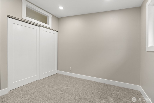 3107 34th Street Ct E, Tacoma, WA 98443 - unfurnished bedroom featuring carpet, baseboards, recessed lighting, and a closet