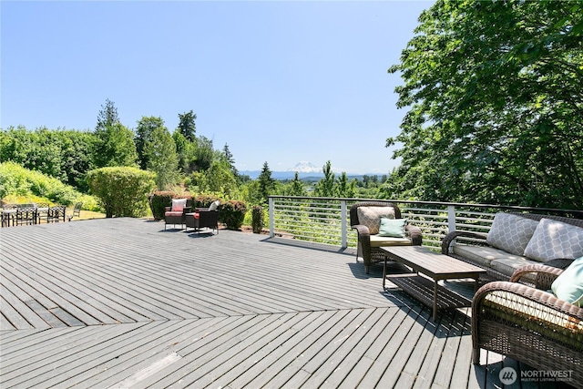 3827 90th Ave E, Edgewood, WA 98371 - wooden deck featuring an outdoor living space