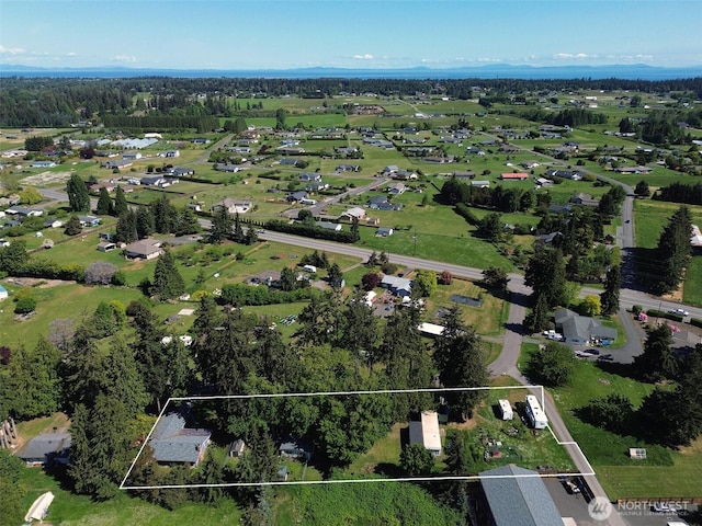 81 Robbins Rd, Sequim, WA 98382 - aerial overview of property's location with property boundaries highlighted