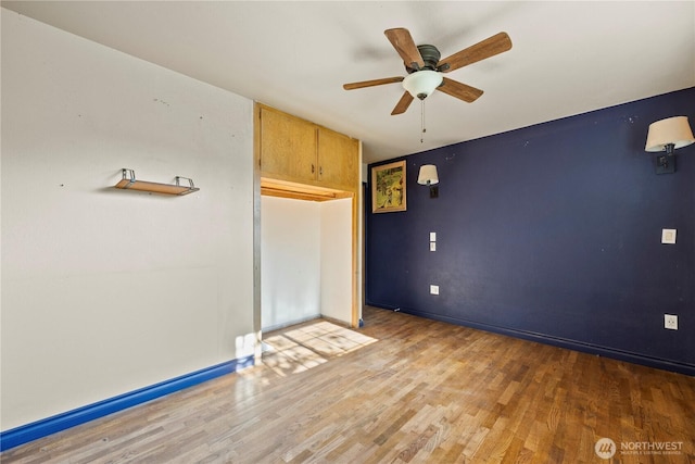 1203 S 8th Ave, Yakima, WA 98902 - unfurnished room with light wood-style flooring and ceiling fan