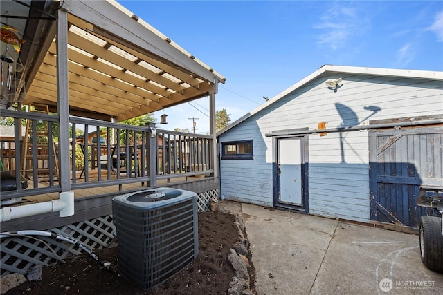 1203 S 8th Ave, Yakima, WA 98902 - view of home's exterior featuring a central air condition unit and a deck