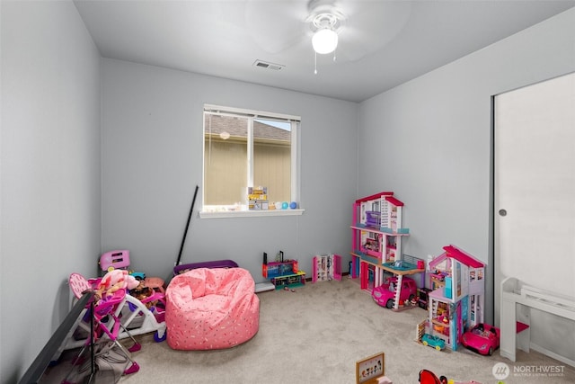 167 Goldmyer Dr, Chehalis, WA 98532 - recreation room with carpet flooring and a ceiling fan