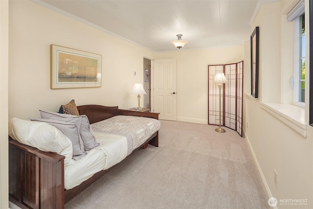 8724 Main St, Edmonds, WA 98026 - bedroom with carpet floors, ornamental molding, and baseboards