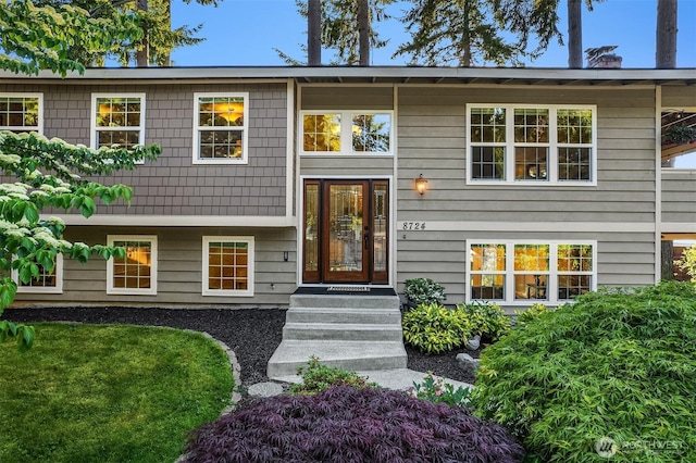8724 Main St, Edmonds, WA 98026 - split foyer home featuring a chimney