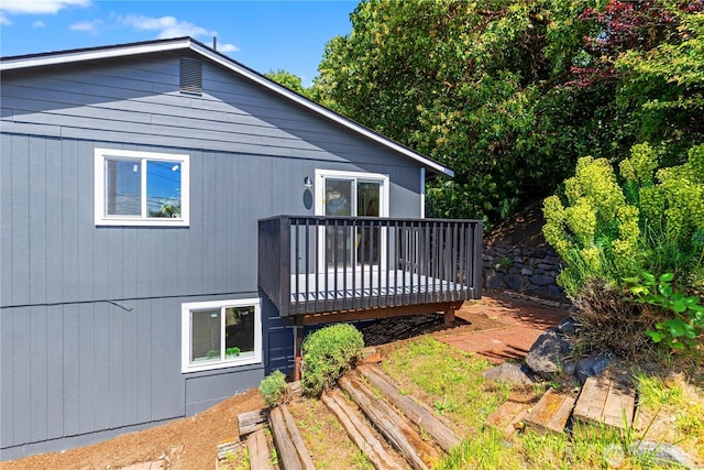 5134 S Wallace St, Seattle, WA 98178 - rear view of property with a wooden deck