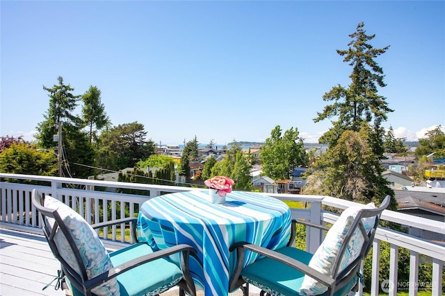 7535 Sunset Dr, Blaine, WA 98230 - view of wooden deck