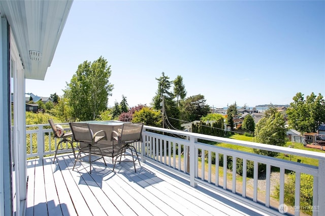 7535 Sunset Dr, Blaine, WA 98230 - view of wooden deck