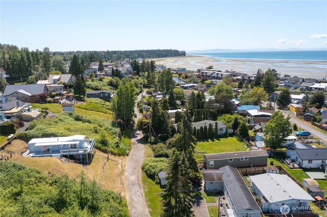7535 Sunset Dr, Blaine, WA 98230 - aerial perspective of suburban area with a large body of water