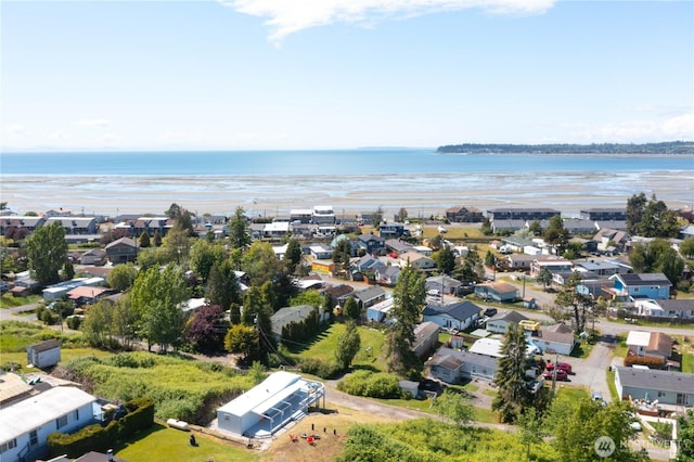 7535 Sunset Dr, Blaine, WA 98230 - aerial perspective of suburban area with a large body of water