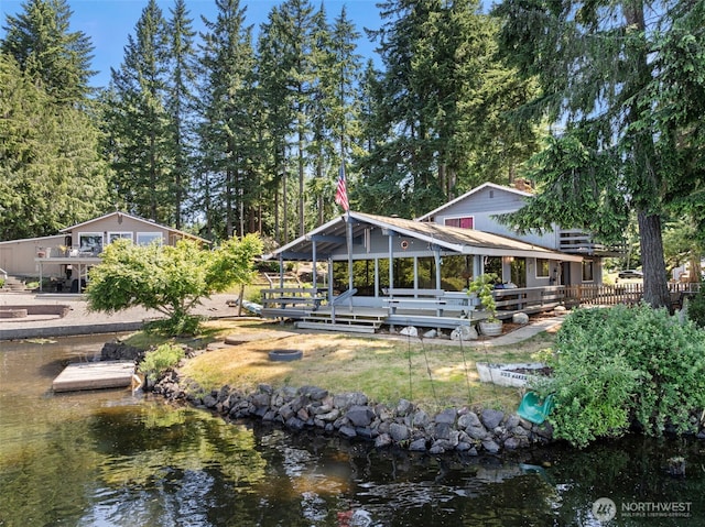 268 Kingsway W, Bremerton, WA 98312 - back of house with a deck with water view