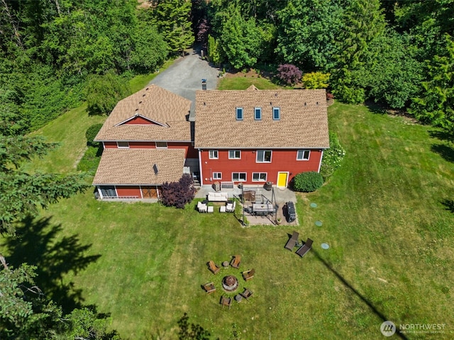 34821 NE Gable Ave, La Center, WA 98629 - aerial view of property and surrounding area