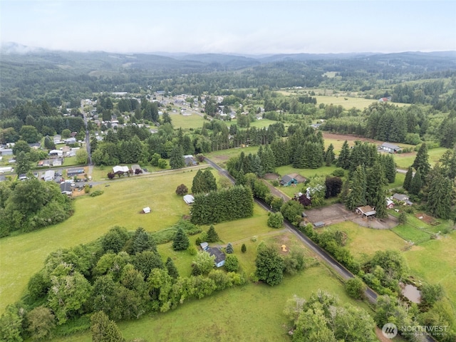 1201 8th St, Vader, WA 98593 - aerial view of property's location featuring rural landscape