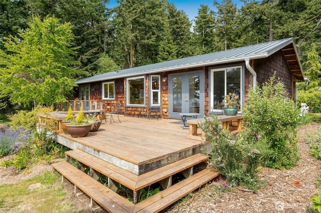 317 Eagles Roost Ln, Lopez Island, WA 98261 - view of wooden terrace