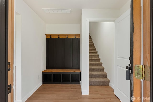 39966 Cape Horn Rd, Birdsview, WA 98237 - mudroom with light wood-style flooring and baseboards