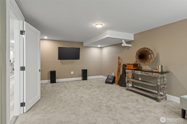 3161 Locust Ave, Bellingham, WA 98225 - cinema with carpet, baseboards, and recessed lighting