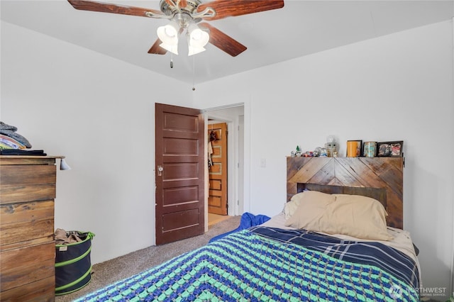 108 2nd St SE, Rainier, WA 98576 - carpeted bedroom with a ceiling fan