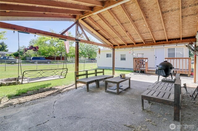 108 2nd St SE, Rainier, WA 98576 - view of patio featuring a grill