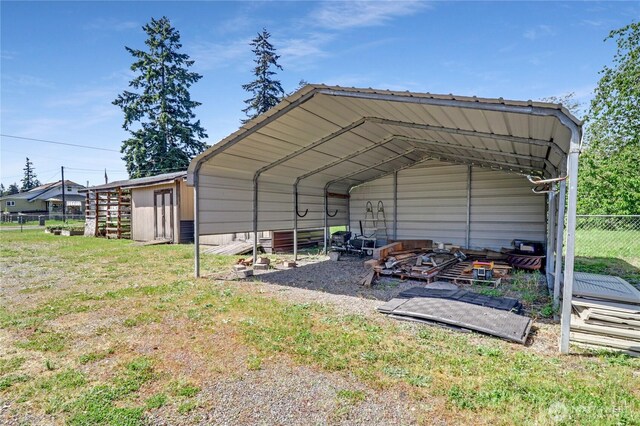108 2nd St SE, Rainier, WA 98576 - view of outbuilding featuring a carport