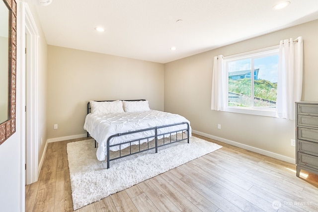 31810 I St, Ocean Park, WA 98640 - bedroom featuring light wood-type flooring and recessed lighting