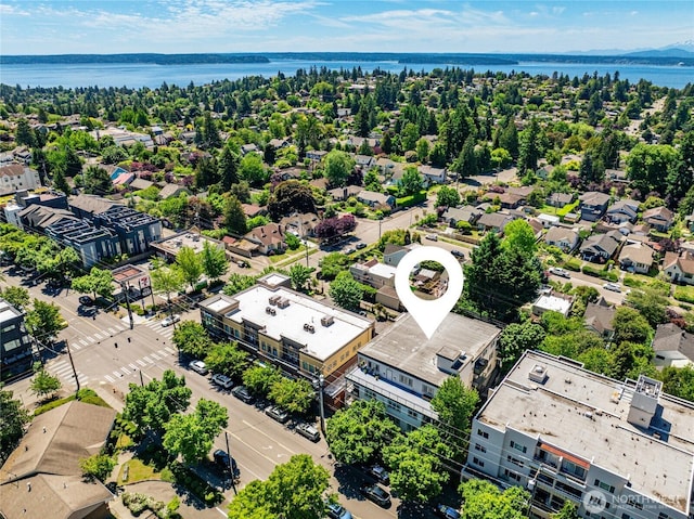 3717 California Ave SW Unit 304, Seattle, WA 98116 - drone / aerial view of a nearby body of water