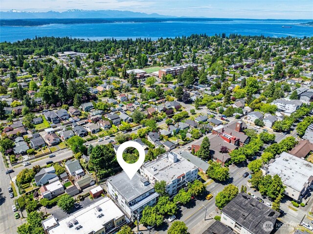 3717 California Ave SW Unit 304, Seattle, WA 98116 - aerial perspective of suburban area with a large body of water