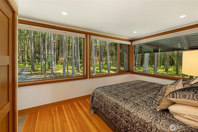815 Carefree Way, Friday Harbor, WA 98250 - bedroom featuring wood finished floors and recessed lighting