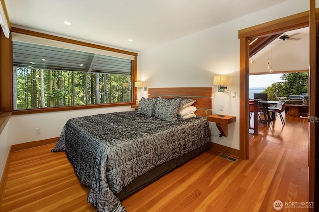 815 Carefree Way, Friday Harbor, WA 98250 - bedroom with wood finished floors and recessed lighting