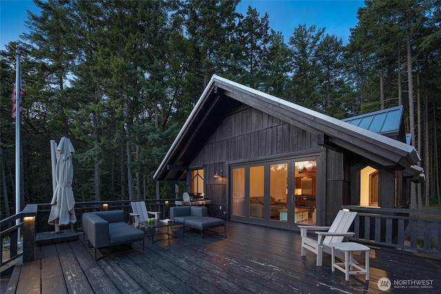 815 Carefree Way, Friday Harbor, WA 98250 - wooden deck featuring a grill