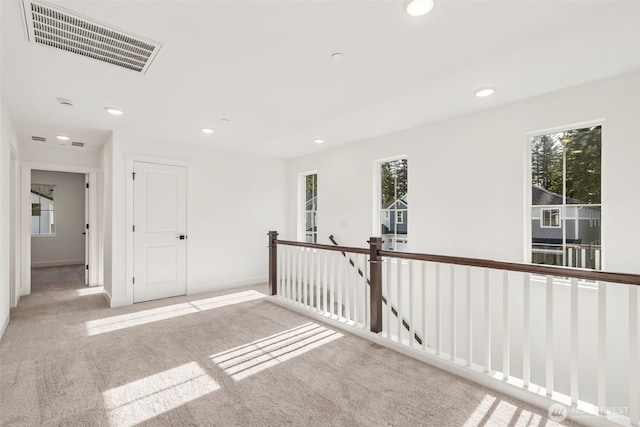20620 97th Avenue St E Unit 16, Graham, WA 98338 - hallway featuring an upstairs landing, carpet, recessed lighting, and baseboards