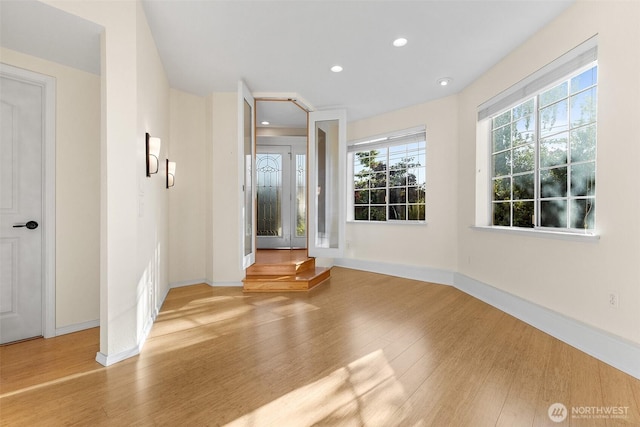 1550 N Narrows Dr, Tacoma, WA 98406 - empty room with wood finished floors, plenty of natural light, and recessed lighting
