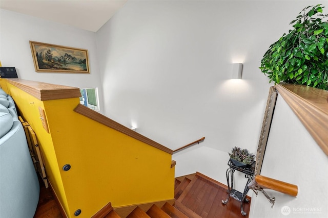 6940 35th St W, University Place, WA 98466 - staircase with wood finished floors