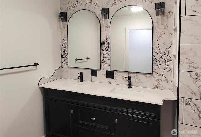 1645 S 272nd St Unit 11, Federal Way, WA 98003 - full bathroom with double vanity and backsplash