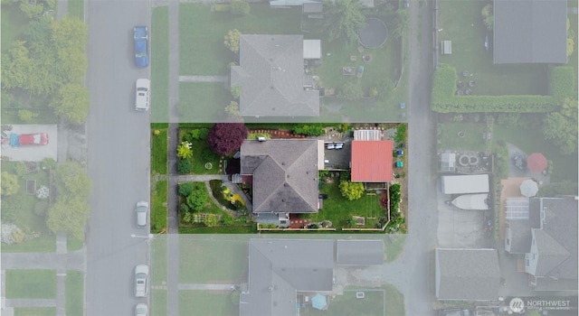 1433 S 12th St, Mount Vernon, WA 98274 - aerial overview of property's location featuring property parcel outlined