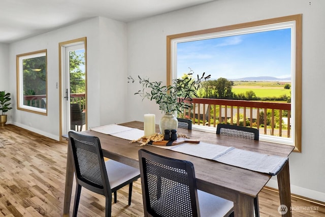 16071 Colony Rd, Bow, WA 98232 - dining area with baseboards and wood finished floors