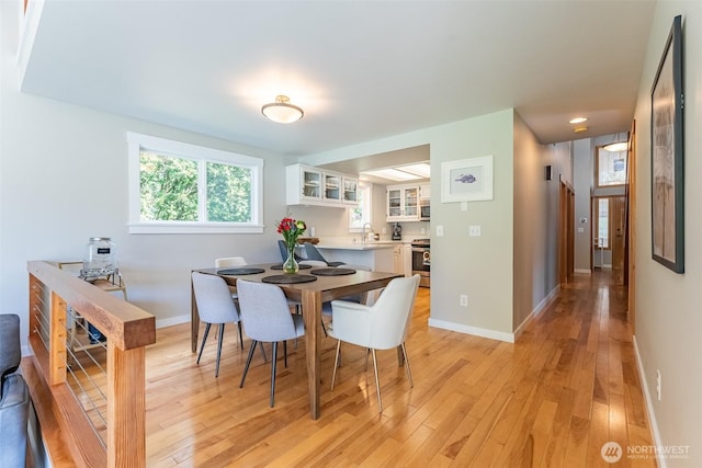 2 Greene Point Rd, Bellingham, WA 98229 - dining room with light wood-style floors, baseboards, and recessed lighting
