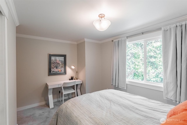 2 Greene Point Rd, Bellingham, WA 98229 - carpeted bedroom featuring ornamental molding and baseboards
