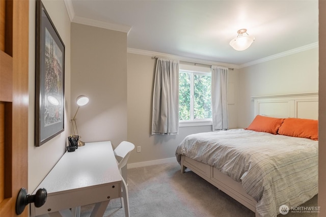 2 Greene Point Rd, Bellingham, WA 98229 - bedroom featuring ornamental molding, carpet, and baseboards