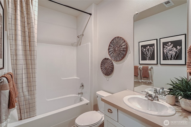 13461 192nd St E, Graham, WA 98338 - bathroom with shower / bath combo, vanity, and toilet