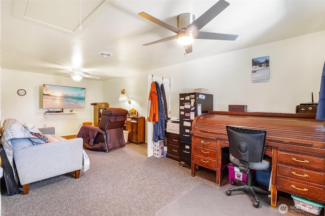 11801 Rd K NE, Moses Lake, WA 98837 - carpeted office space with ceiling fan