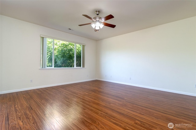 78 Cranbrook Ln, Walla Walla, WA 99362 - empty room featuring a ceiling fan and dark wood-style flooring