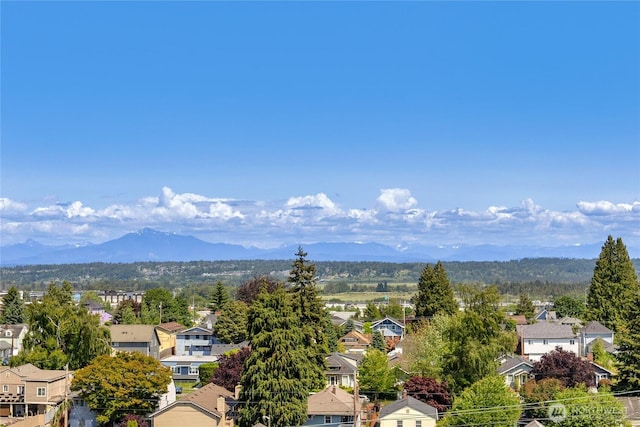 3425 Colby Ave Unit 601, Everett, WA 98201 - aerial perspective of suburban area with mountains